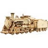 Hands Craft Prime Steam Express Train - 1:80 스케일 모델, DIY 3D 나무 퍼즐 모델 키트 - 레이저 컷 나무 퍼즐 공예 키트, 두뇌 티저 교육용 STEM 건물 모델 장난감(MC501A)