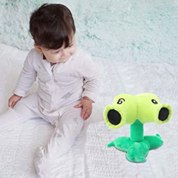 Maikerry 1 PC PVZ Gargantua Plants VS Zombies 봉 제 Toy 박제 Soft Doll Two-Headed Pea New