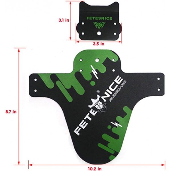 FETESNICE 2 Pcs 산악 자전거 펜더, MTB 흙받이, 전면 및 후면 자전거 펜더, 26 \