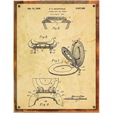 Homebody 액센트 목재 프레임 변기 특허 도면 금속 사인, 빈티지, 욕실, Steampunk, 매립된 산업 장식, 소박한 나무