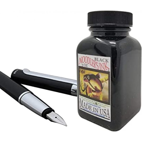 Noodler\'s Ink 만년필 병잉크, 3oz, 검정 - 2개입