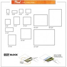 Fluid Artist 140LB 수채화 용지 블록, 12x12, 콜드 프레스, 15매