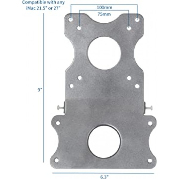 VIVO 어댑터 VESA 마운트 키트, Apple 21.5인치 및 27인치 iMac용 브래킷 세트, 2009년 후반 ~ 2020년 모델, LED 디스플레이 컴퓨터, 스탠드 MACB