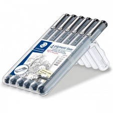 STAEDTLER 피그먼트 라이너 보너스 스케치 6종 라이너 정가 4종(2개 무료), 308 SB6P