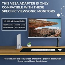 Viewsonic 모델 VX2776-smhd, VX2476-smhd, VX2376-smhd 및 VX2276-smhd용 VESA 마운트 어댑터 - HumanCentric 제공