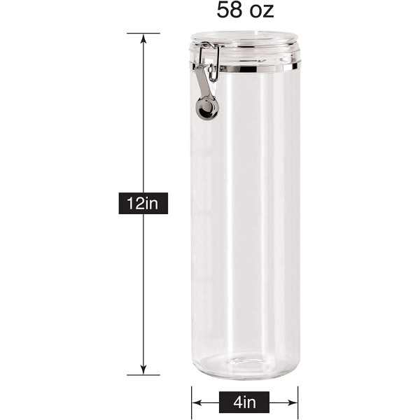 Oggi 식품 보관 용기, 58온스, 투명