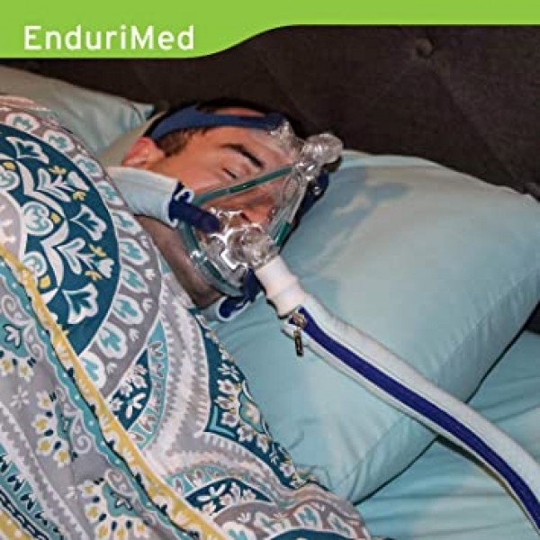 EnduriMed CPAP 호스 커버 6피트 - 히팅 튜빙용 컴포트 슬리브 - 100% 피부에 안전한 품질, 지퍼가 있는 튜빙 랩 절연체 - 부드러운 패브릭 랩, 응축 없음 - 절연 CPAP 튜브 커버