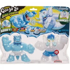 Heroes of Goo Jit Zu Dino Power vs Pack vs Pack - 2 Action Figures - Artic Showdown - Tyro vs Gigatusk