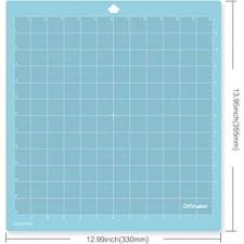 실루엣 카메오 4/3/2/1(12x12인치, 3매트)용 Diymaker 라이트그립 커팅 매트, 공예품에 적합한 블루 커팅 매트