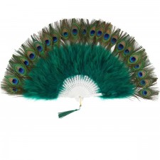 BABEYOND Roaring 20s 빈티지 스타일 Peacock & 블랙 Marabou 깃털 팬 플래퍼 액세서리 의상 할로윈 댄스 파티 티 파티 버라이어티 쇼