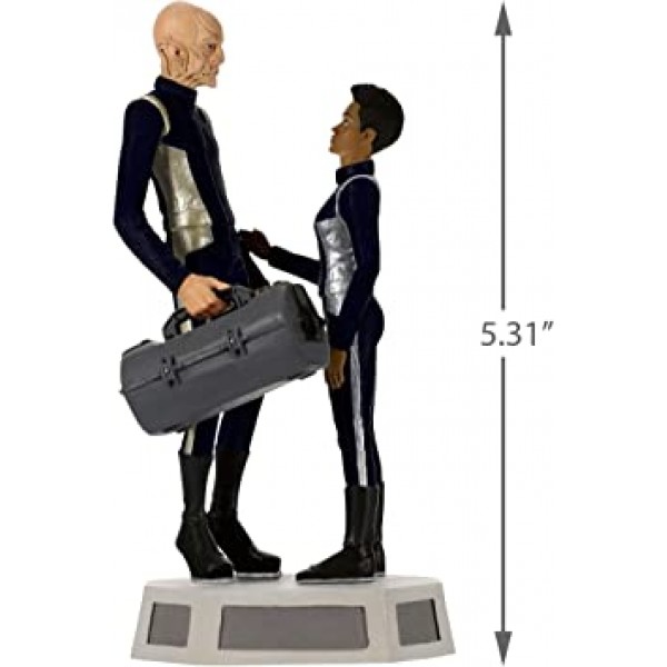 Hallmark Keepsake Christmas Ornament 2019 Year Dated Star Trek: 디스커버리 사령관 Saru와 Michael Burnham과 사운드