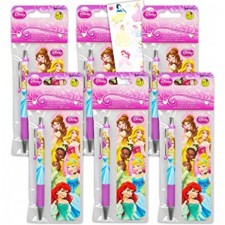 Disney Princess Pens and Bookmarks Ultimate Bundle - 6 팩 Princess School Supplies Office Decor 디즈니 Princess Pens and Bookmarks Elsa, Anna, Ariel, Belle, And More (Disney Office Supplies)