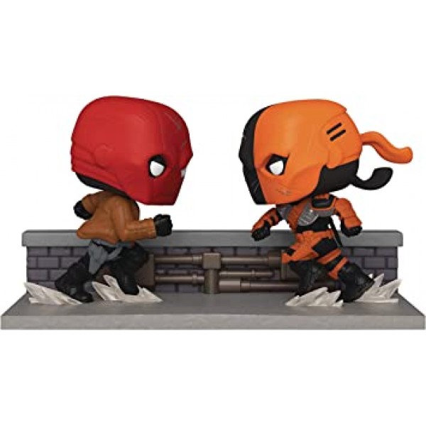 Funko 샌디에이고 코믹콘 2020 팝! Comic Moment DC: Red Hood 대 Deathstroke 비닐 피규어, 멀티컬러