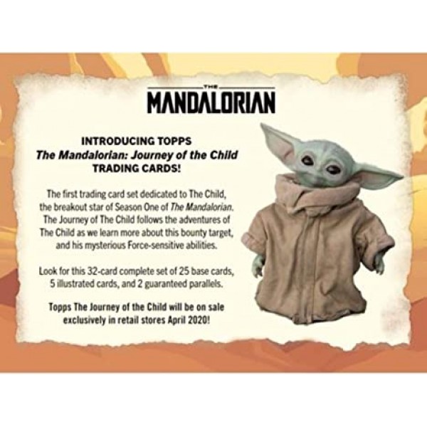 Topps The Mandalorian: Journey of the Child 스타워즈 트레이딩 카드 블래스터 박스 - 베이비 요다가 등장 | 일러스트 카드 & 병렬, 다중 색상