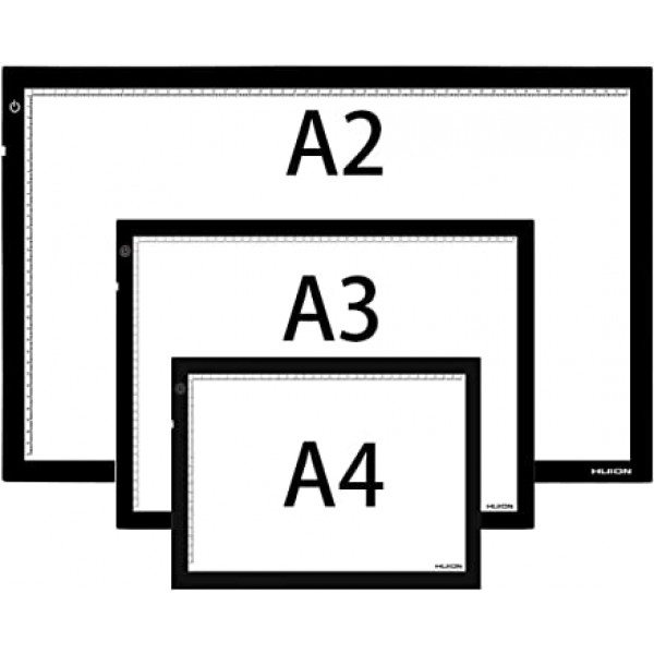 Huion A3 얇은 라이트 박스 Artcraft 트레이싱 애니메이션 드로잉 스케치 서예를위한 LED 라이트 패드 라이트 트레이서