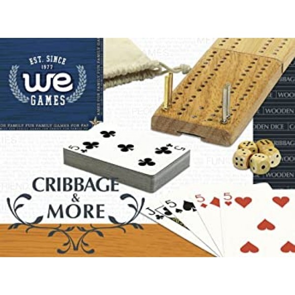 WE Games Cribbage 및 기타 여행 게임 팩