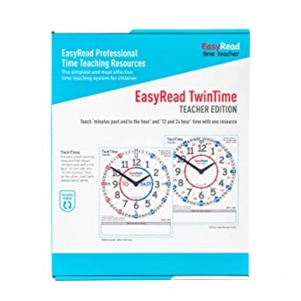 EasyRead Time 교사 TwinTime 양면 학습 시간 교사 카드 #ERTC-WO