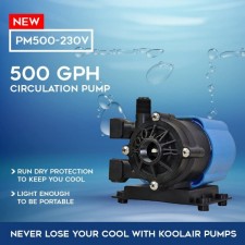 KoolAir 펌프 PM500, 잠수정, 500 GPH 해양 공조 해수 순환 펌프