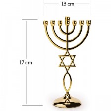 Ananadashop 장식 7개 다비드 촛대 - 이스라엘의 유대인 상징 - 메노라