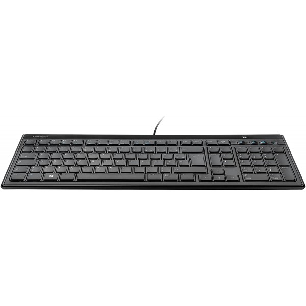 Kensington K72357FR Advance Fit 울트라 플랫 유선 키보드 AZERTY 블랙