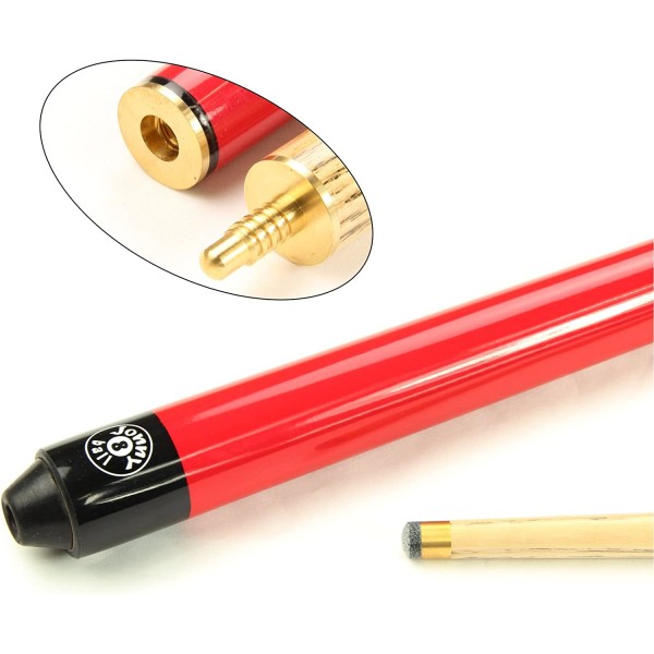 Jonny 8 Ball RED JET JUNIOR 48인치 2개 애쉬 풀 스누커 큐 ​​- 10mm 팁