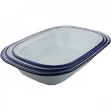 NEW - Falcon Enamel Bakeware 파이 접시 3개 세트 - 각 24cm 26cm 28cm 1개