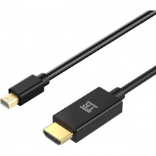 TechRise Mini DP-HDMI 케이블, 2M Mini DisplayPort-HDMI 어댑터 케이블(금도금 커넥터 포함)(Thunderbolt 포트 호환) - 남성-수
