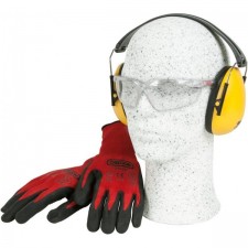 Oregon 572870 브러시 커터 및 트리머 안전 키트(장갑, 귀마개 및 안경 포함)