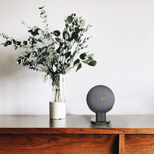 Google Home Mini 및 Nest Mini(2세대)용 SPORTLINK 데스크 마운트, 향상된 사운드 가시성 및 외관, 스마트 스피커 받침대, Home Mini용 테이블 스탠드(책상 홀더-블랙)