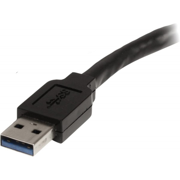 StarTech.com AC 전원 어댑터가 있는 32.8피트 활성 USB 3.0 연장 케이블 - 차폐 - 수-암 USB USB 3.1 Gen 1 Type A(5Gbps) 연장기(USB3AAEXT10M) 32.8피트/10m USB 3.0