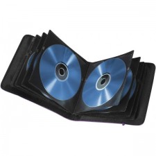 Hama Up To Fashion Case for 24 Discs, CD/DVD/Blu-ray/Audio Books, 보관 케이스, 자동차, 가정용 공간 절약 - Blue 24 CD/DVD/Blu-Ray 