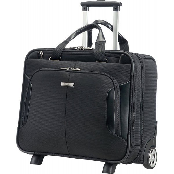 Samsonite XBR 롤링 토트 15.6인치 파일럿 케이스, 46cm, 27.5L, 블랙