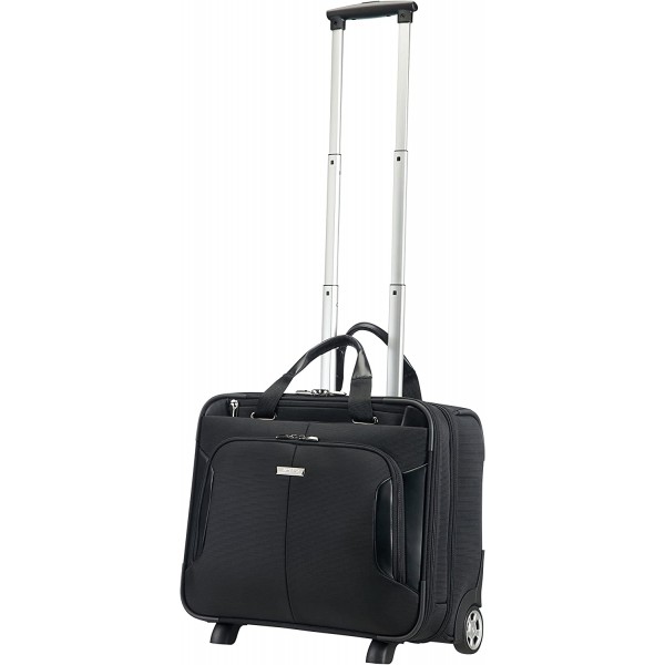 Samsonite XBR 롤링 토트 15.6인치 파일럿 케이스, 46cm, 27.5L, 블랙