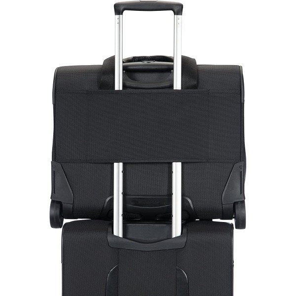 Samsonite XBR 롤링 토트 15.6인치 파일럿 케이스, 46cm, 27.5L, 블랙