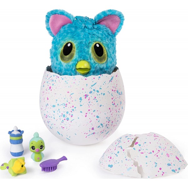 Hatchimals – 6044072 – 깜짝 대화형 부드러운 장난감 – 어린이용 게임 – Hatchibabies Cheetree – 영어 버전