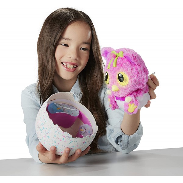 Hatchimals – 6044072 – 깜짝 대화형 부드러운 장난감 – 어린이용 게임 – Hatchibabies Cheetree – 영어 버전