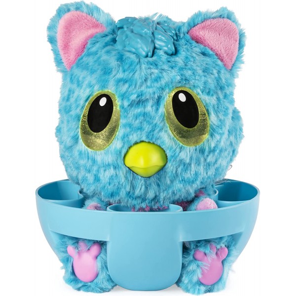 Hatchimals – 6044072 – 깜짝 대화형 부드러운 장난감 – 어린이용 게임 – Hatchibabies Cheetree – 영어 버전