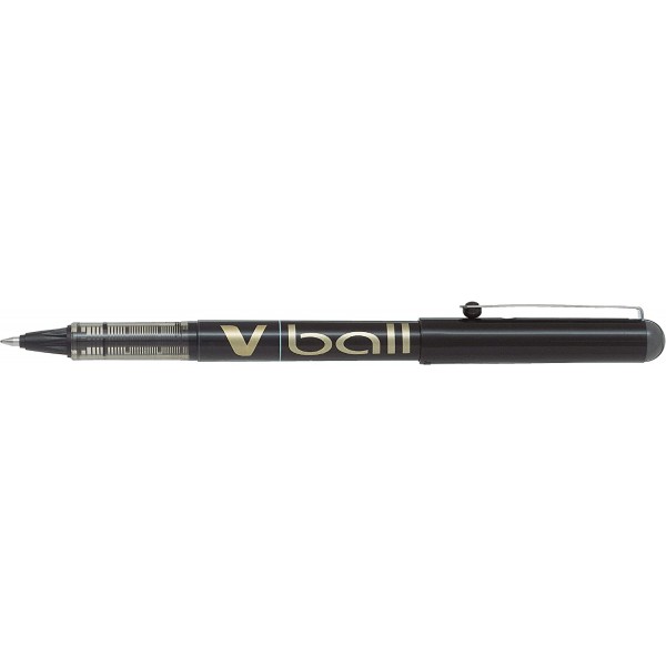 파일럿 - V-Ball 0.5 - 액체 잉크 롤러 - 4포켓 - 검정/파랑/빨강/초록 - 파인 팁 파인 검정, 파랑, 빨강 및 녹색