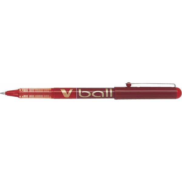 파일럿 - V-Ball 0.5 - 액체 잉크 롤러 - 4포켓 - 검정/파랑/빨강/초록 - 파인 팁 파인 검정, 파랑, 빨강 및 녹색