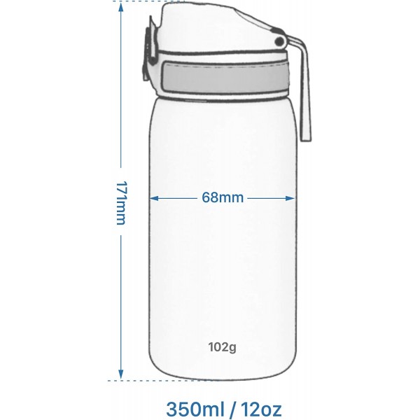 이온8 누수 방지 어린이 물병, BPA 400ml / 13oz, Llamas 싱글 어린이 누수 방지 물병 BPA 프리