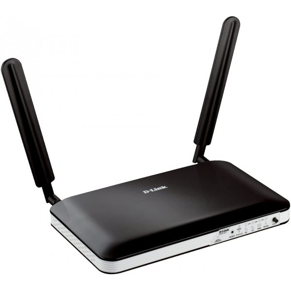 D-Link DWR-921/B 4G/3G LTE 잠금 해제 다중 WAN 무선 N300 모바일 광대역 라우터(4포트 이더넷 포함) - 영국 버전 DWR-921 - 4G, 10개 연결, n300