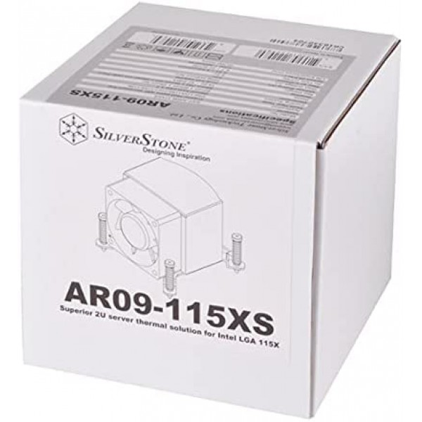 SilverStone SST-AR09-115XS - 아르곤 CPU 쿨러 3 직접 접촉 히트파이프, 60mm PWM, Intel