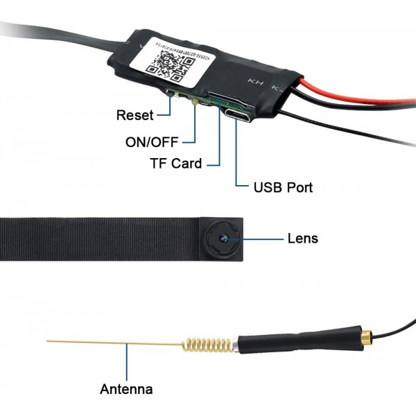 스파이 숨겨진 카메라 WiFi TANGMI 무선 스파이 캠 모듈 키트 1080P HD 미니 홈 보안 카메라 모션 감지 감시 비디오 레코더
