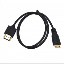 Duttek Mini-HDMI-HDMI 케이블, 초박형 익스트림 슬림 HDMI 남성-미니 HDMI 남성 케이블 지원 4K Ultra HD, 1080p, 3D, 프로젝터, 모니터, 캠코더(HDMI 2.0)(2ft/60cm)